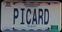 License plate: PICARD.