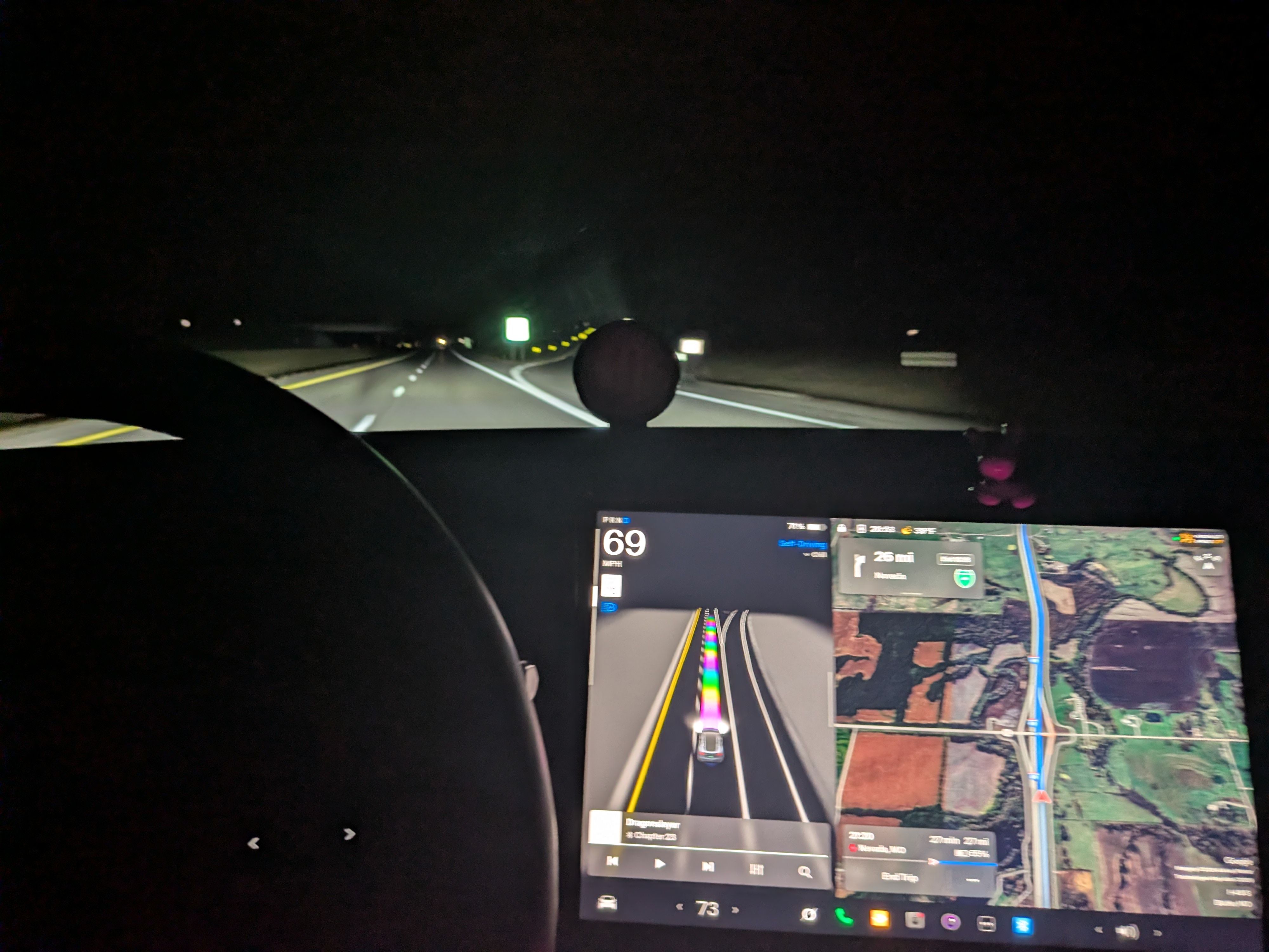 Tesla screen detail.